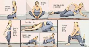 Quadriceps muscle stretches